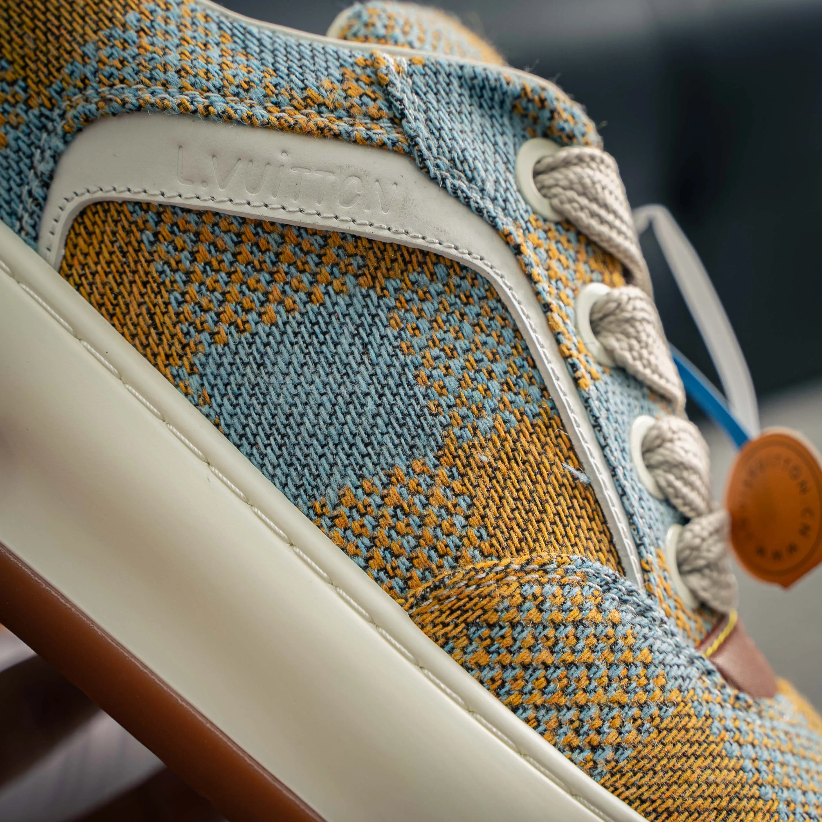 LV tilted ， Shoes，Sneakers， Shoes，Skate Shoes~~ Sneakers， LV Shoes ， Cushioning TPU Vuitton ，